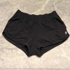 Free People Get Set sweatpant shorts. Black. Small.